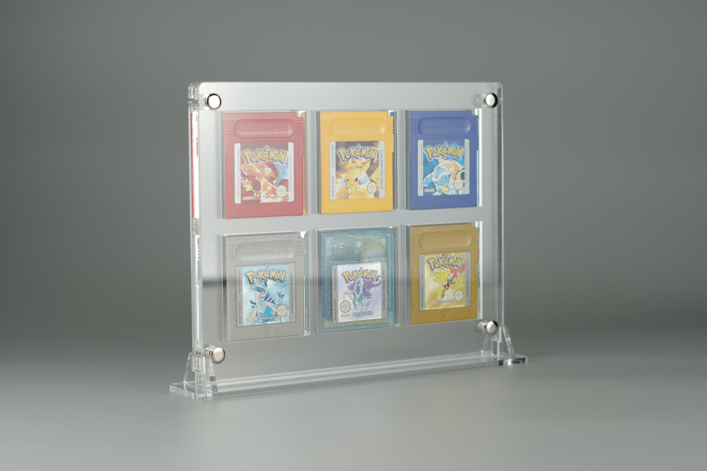 Acrylic stand, display for 6 Nintendo Gameboy Classic and Color Modules