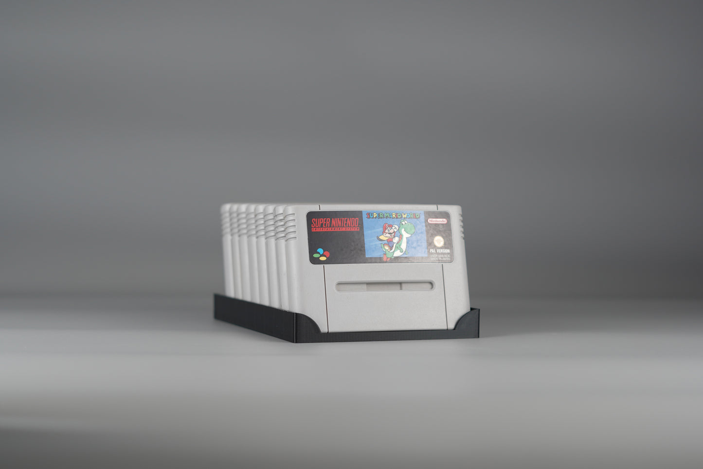 Aufsteller, Displayständer für Nintendo Super Nintendo SNES PAL Spiele Module