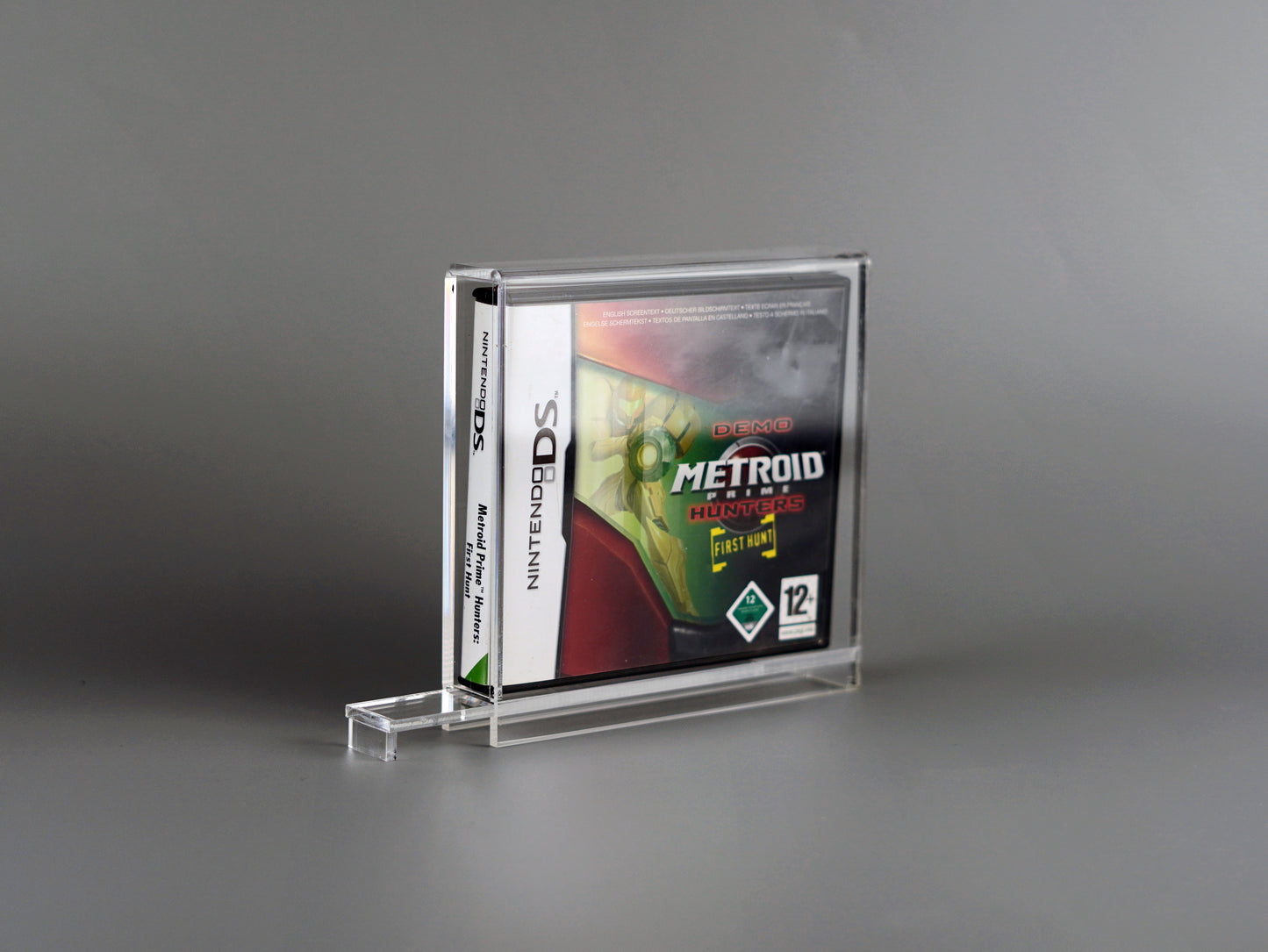 Acryl Box Display Case für Super Nintendo DS Spiel OVP mit UV-Schutz