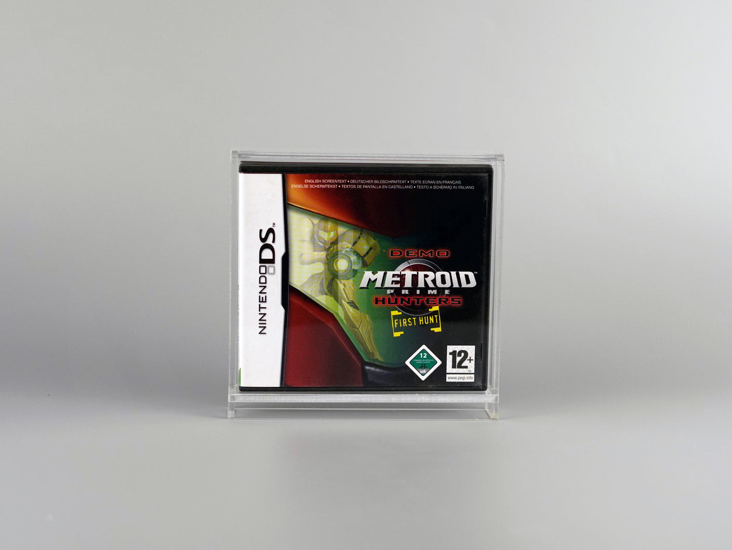 Acryl Box Display Case für Super Nintendo DS Spiel OVP mit UV-Schutz