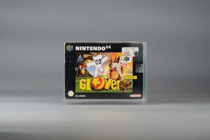 Acryl Box Display Case für Nintendo N64 Spiel OVP mit UV Schutz