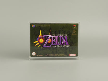 Acrylic Box Display Case for Nintendo N64 Game OVP with UV Protection