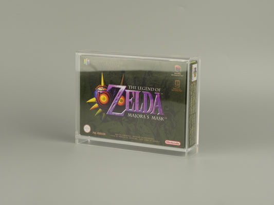 Acrylic Box Display Case for Nintendo N64 Game OVP with UV Protection