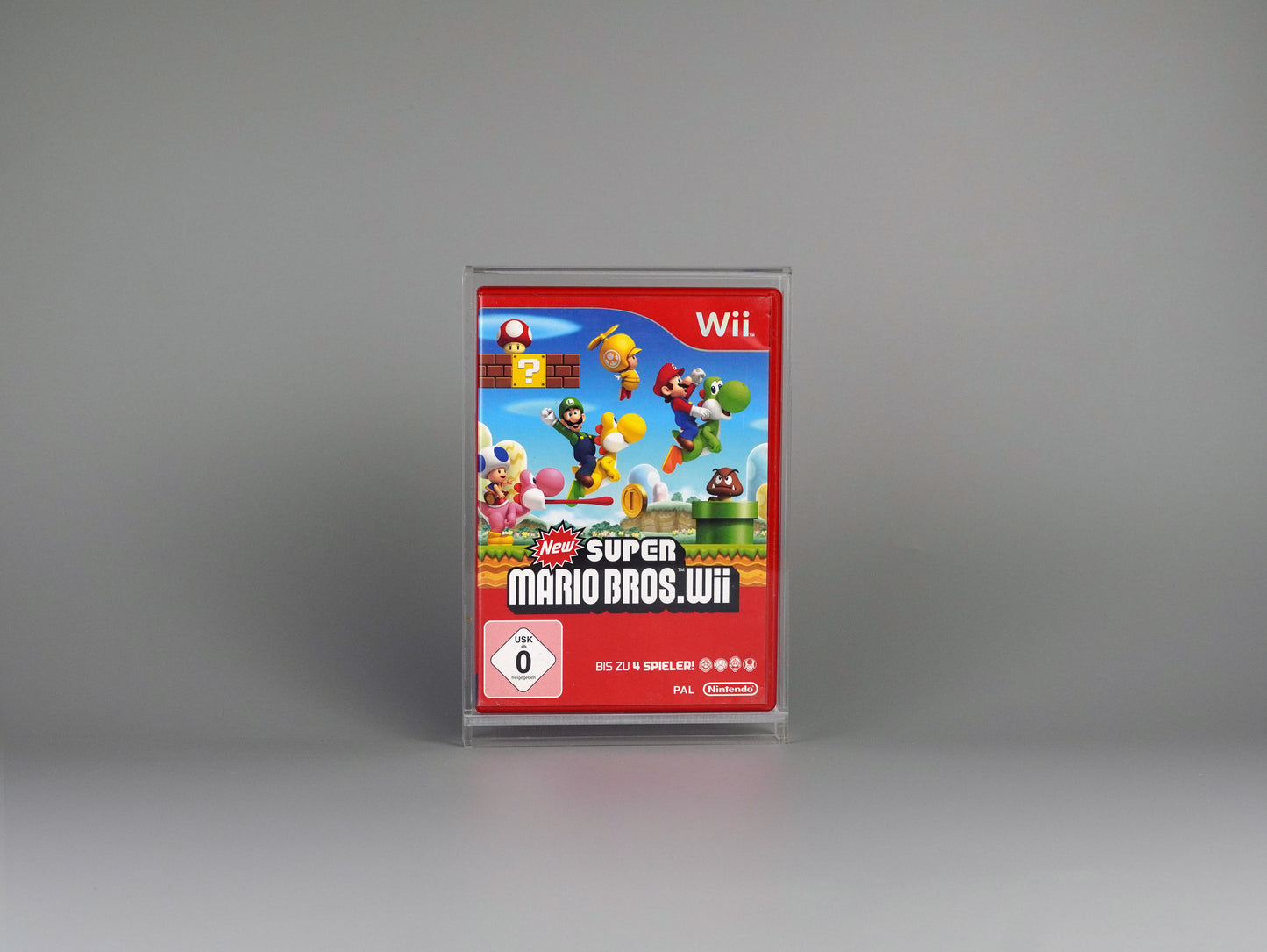 Acryl Box Display Case für Nintendo Wii Spiel OVP mit UV-Schutz
