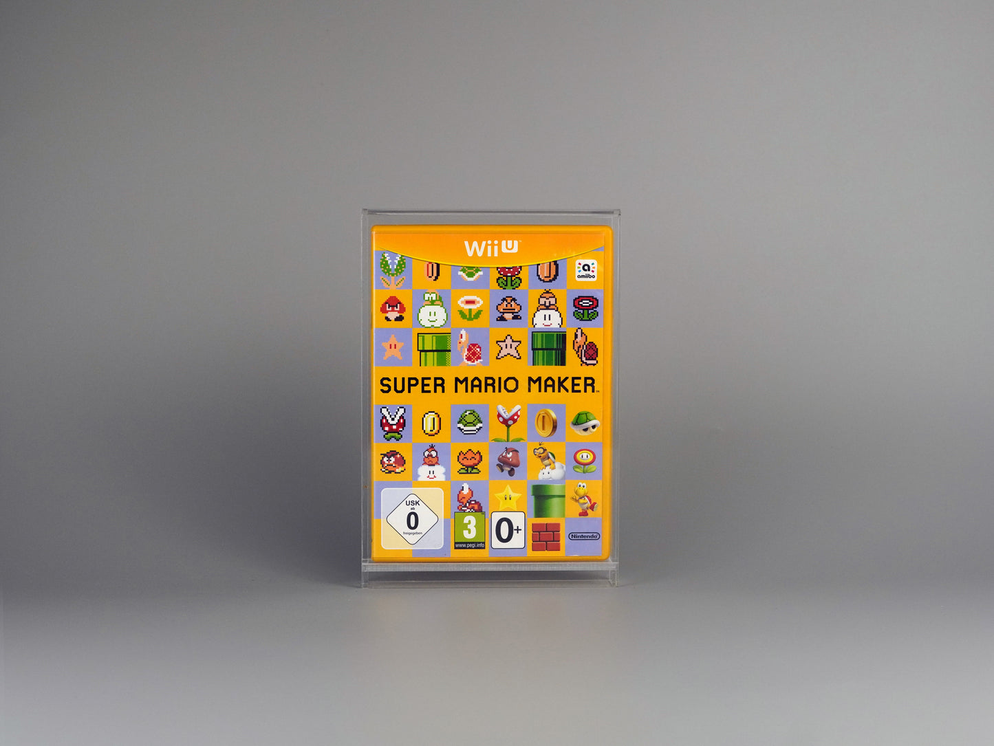 Acryl Box Display Case für Nintendo WiiU Spiel OVP mit UV-Schutz