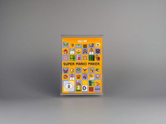Acryl Box Display Case für Nintendo WiiU Spiel OVP mit UV-Schutz