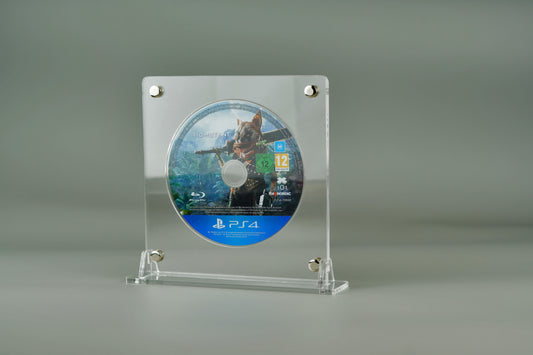 Acryl Aufsteller, Displayständer für CD DVD Bluray Medien Playstation Xbox Wii