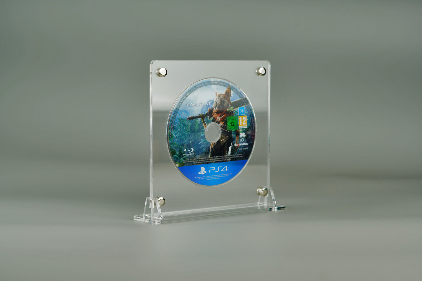 Acrylic stand, display stand for CD DVD Bluray media Playstation Xbox Wii