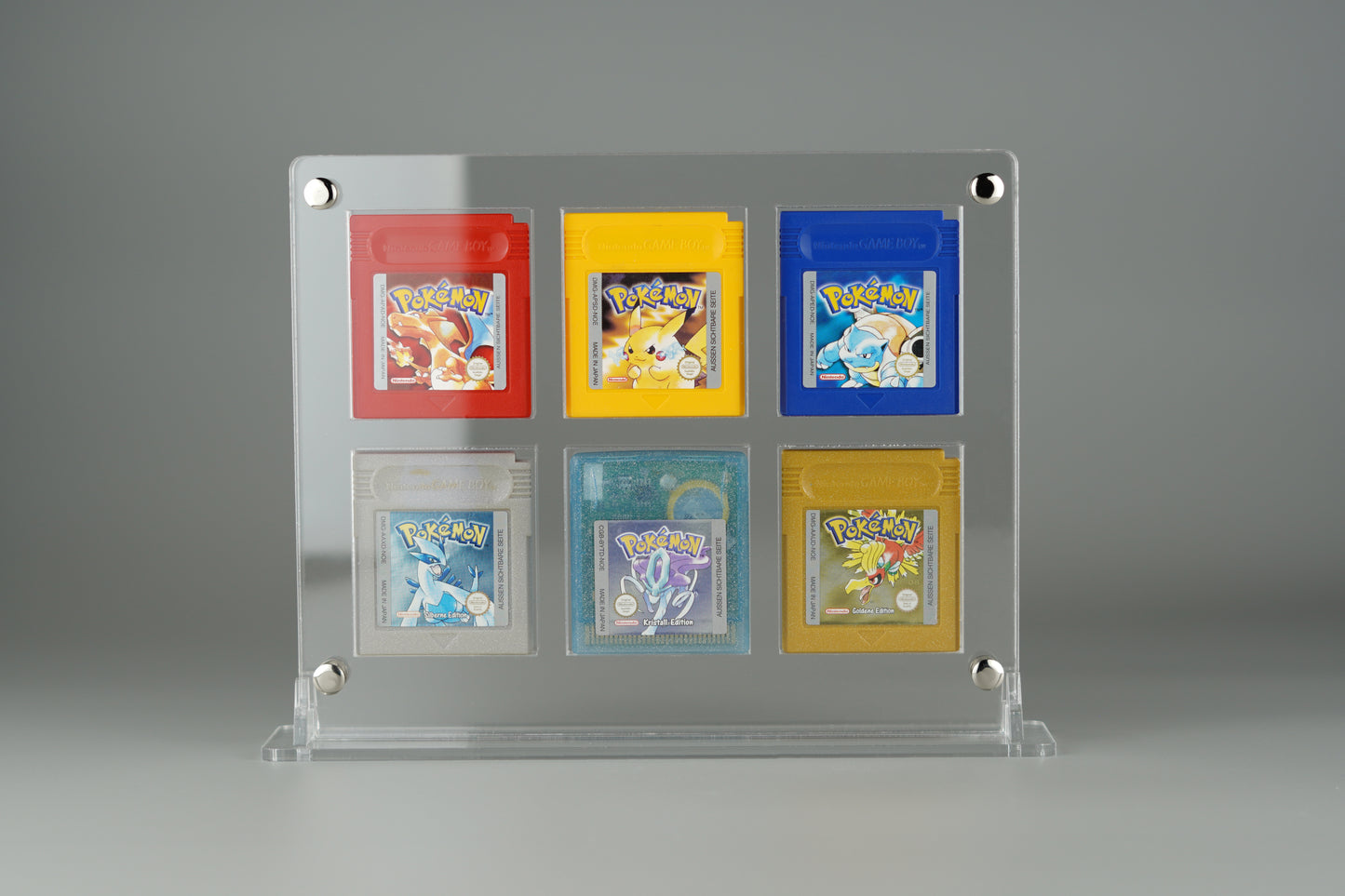 Acryl Aufsteller, Display für 6 Nintendo Gameboy Classic und Color Module