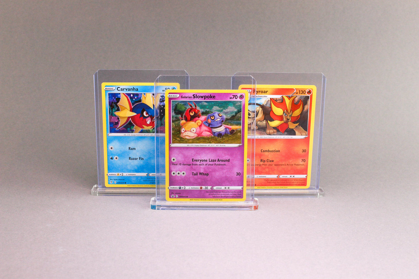 3er Set Pokemon Halter Ständer Aufsteller für Toploader Pokémon Yu-Gi-Oh