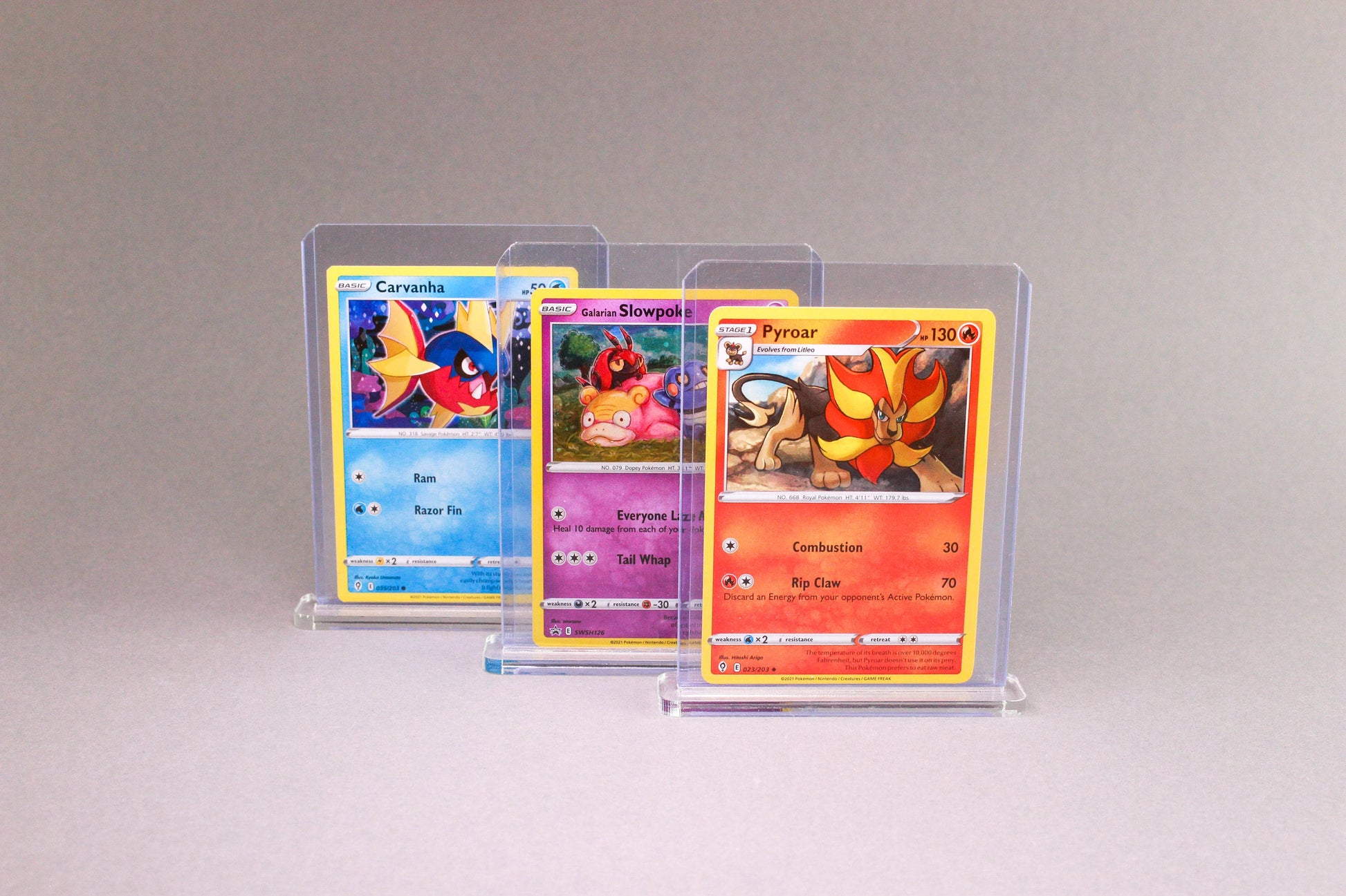 3er Set Pokemon Halter Ständer Aufsteller für Toploader Pokémon Yu-Gi-Oh