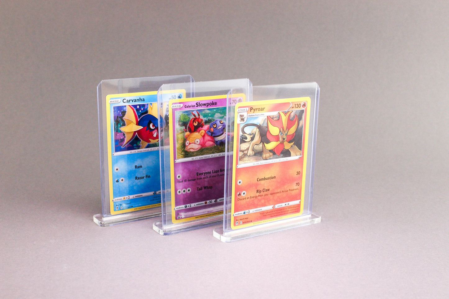 3er Set Pokemon Halter Ständer Aufsteller für Toploader Pokémon Yu-Gi-Oh