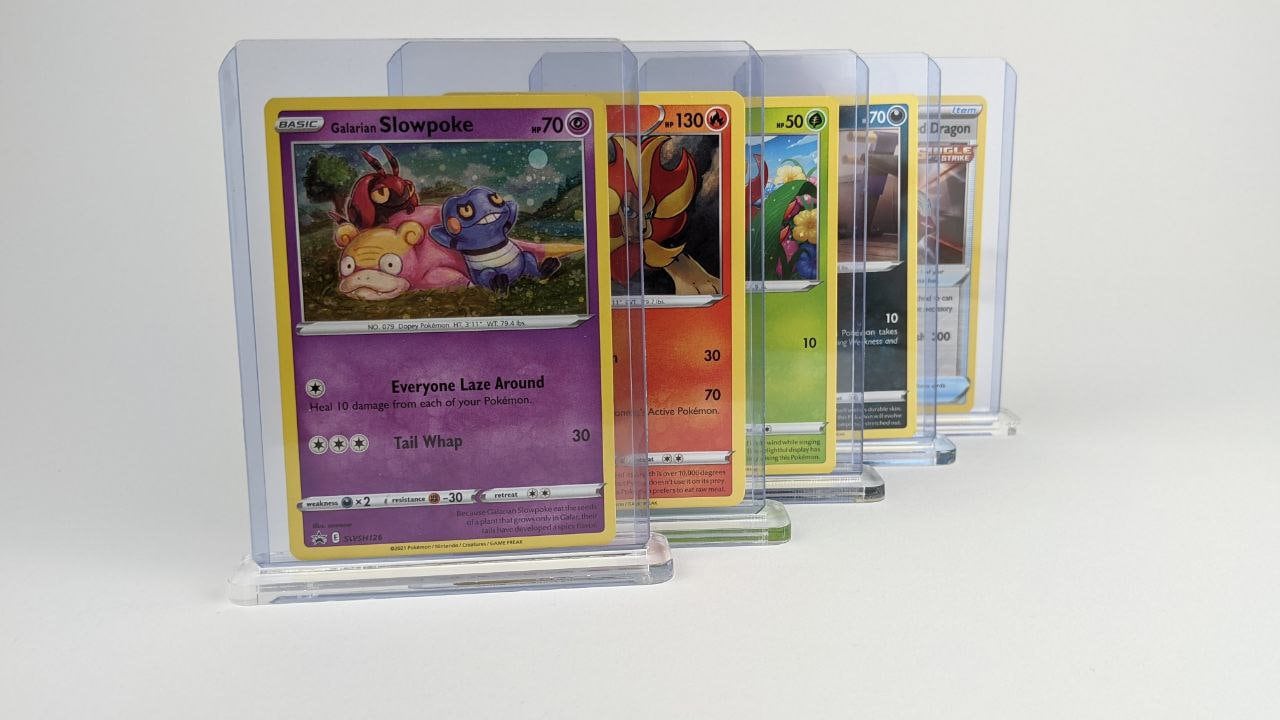 5er Set Pokemon Halter Ständer Aufsteller für Toploader Pokémon Yu-Gi-Oh