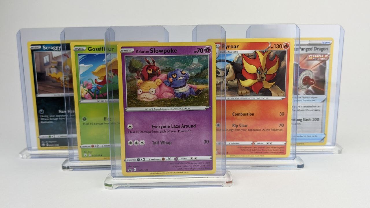 5er Set Pokemon Halter Ständer Aufsteller für Toploader Pokémon Yu-Gi-Oh