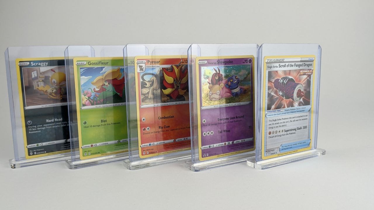 5er Set Pokemon Halter Ständer Aufsteller für Toploader Pokémon Yu-Gi-Oh