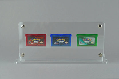 Acryl Aufsteller, Display für 3 Nintendo Gameboy Advance GBA Module