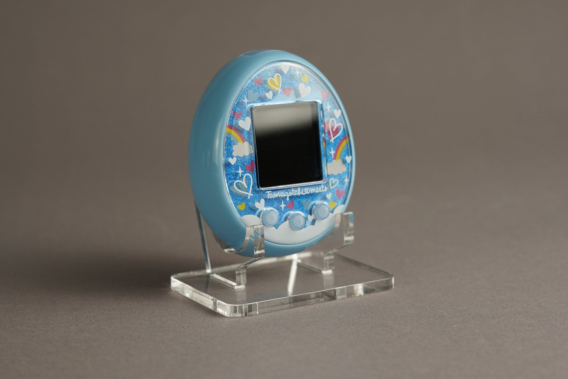 Acryl Aufsteller, Displayständer für Bandai Tamagotchi On Meets Miitsu Ssome