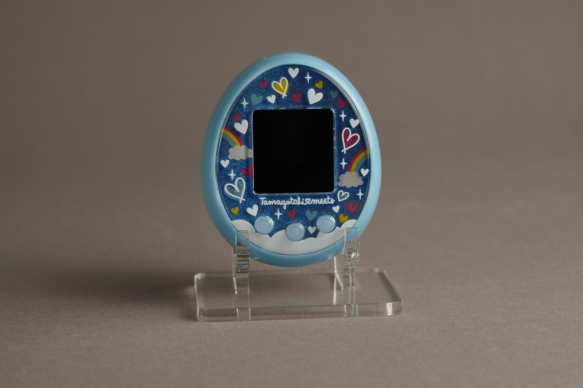 Acryl Aufsteller, Displayständer für Bandai Tamagotchi On Meets Miitsu Ssome