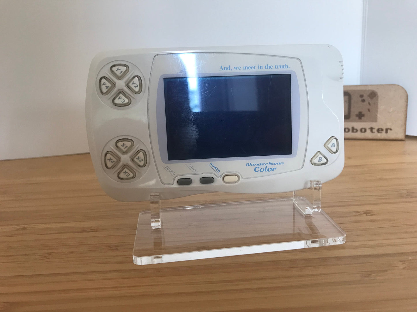 Acryl Aufsteller, Displayständer für Bandai Wonderswan Color