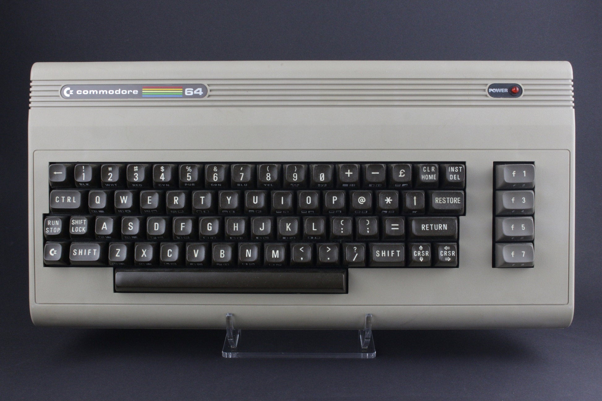 Acryl Aufsteller, Displayständer für Commodore 64 C64 Brotkasten