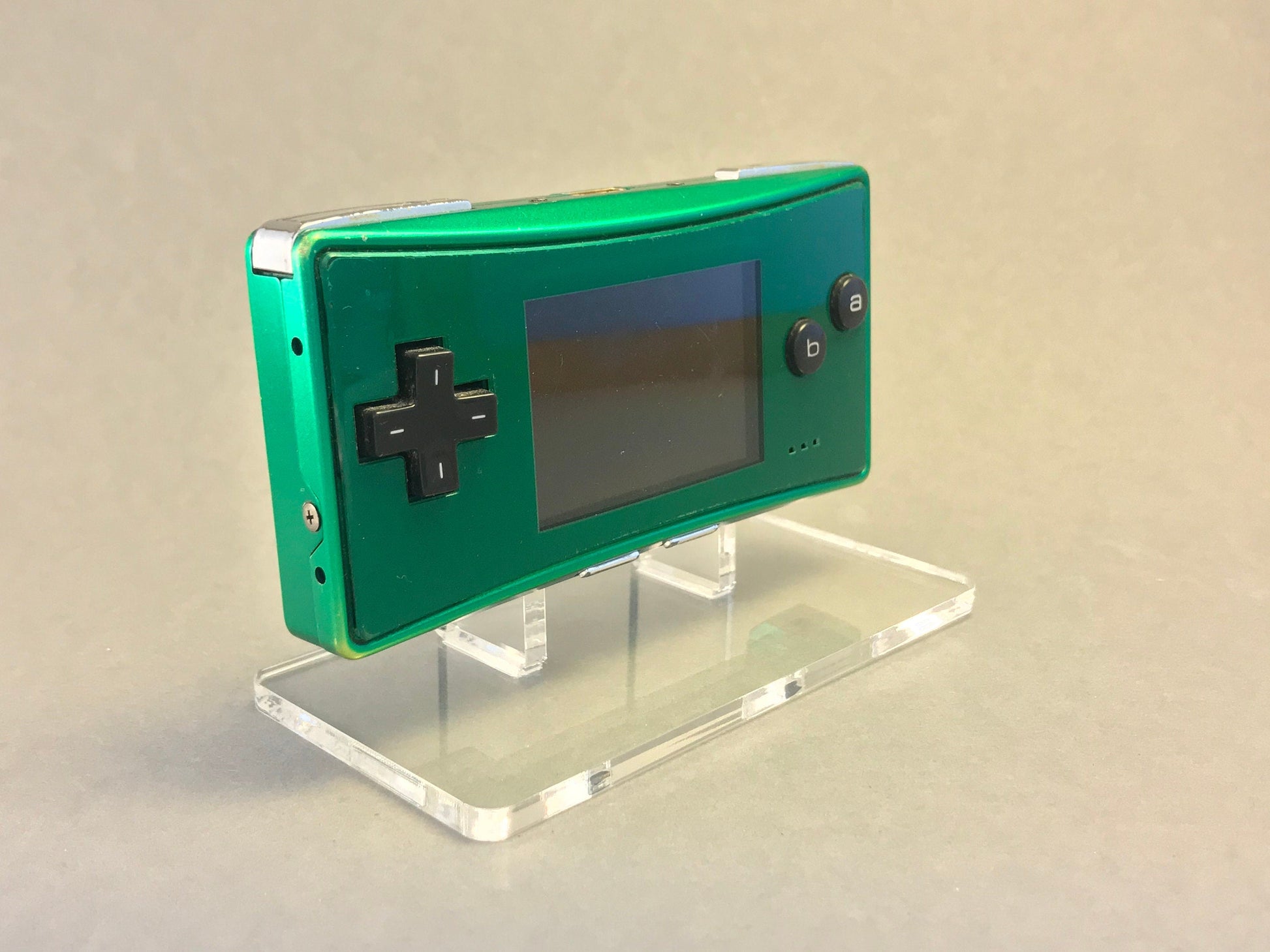 Acryl Aufsteller, Displayständer für Gameboy Micro Aufsteller, Display Stand, Ständer für Vitrine und Regal