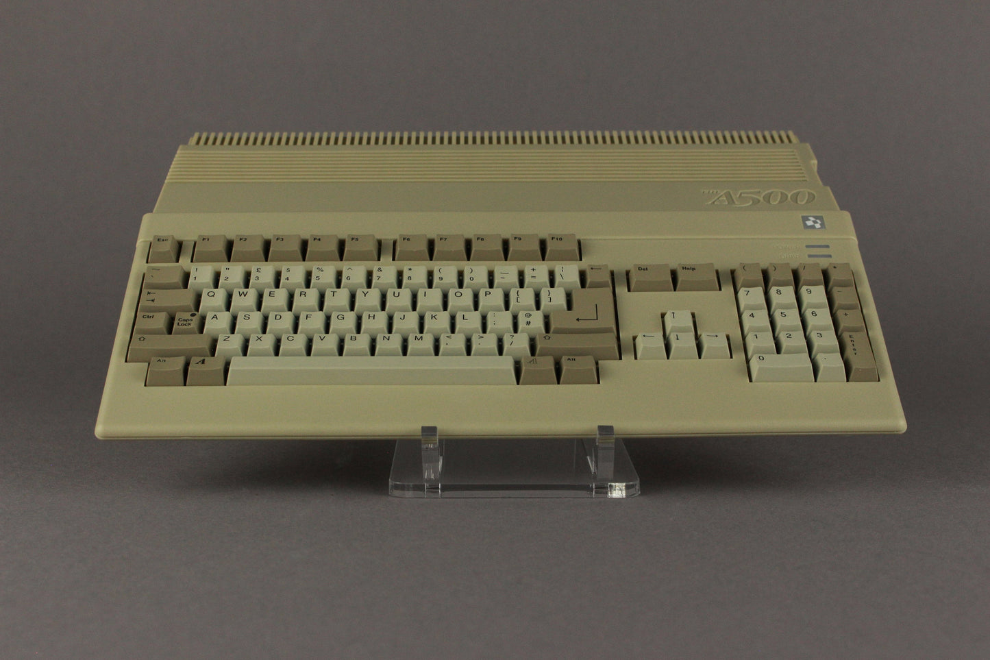 Acryl Aufsteller, Displayständer für Mini Commodore Amiga A500 Mini Horizontal