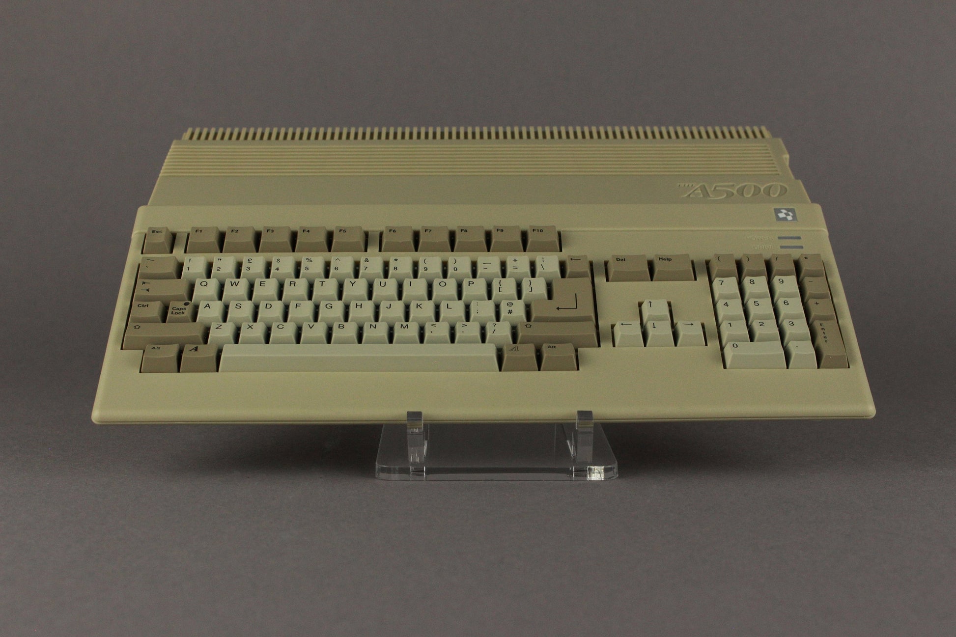 Acryl Aufsteller, Displayständer für Mini Commodore Amiga A500 Mini Horizontal
