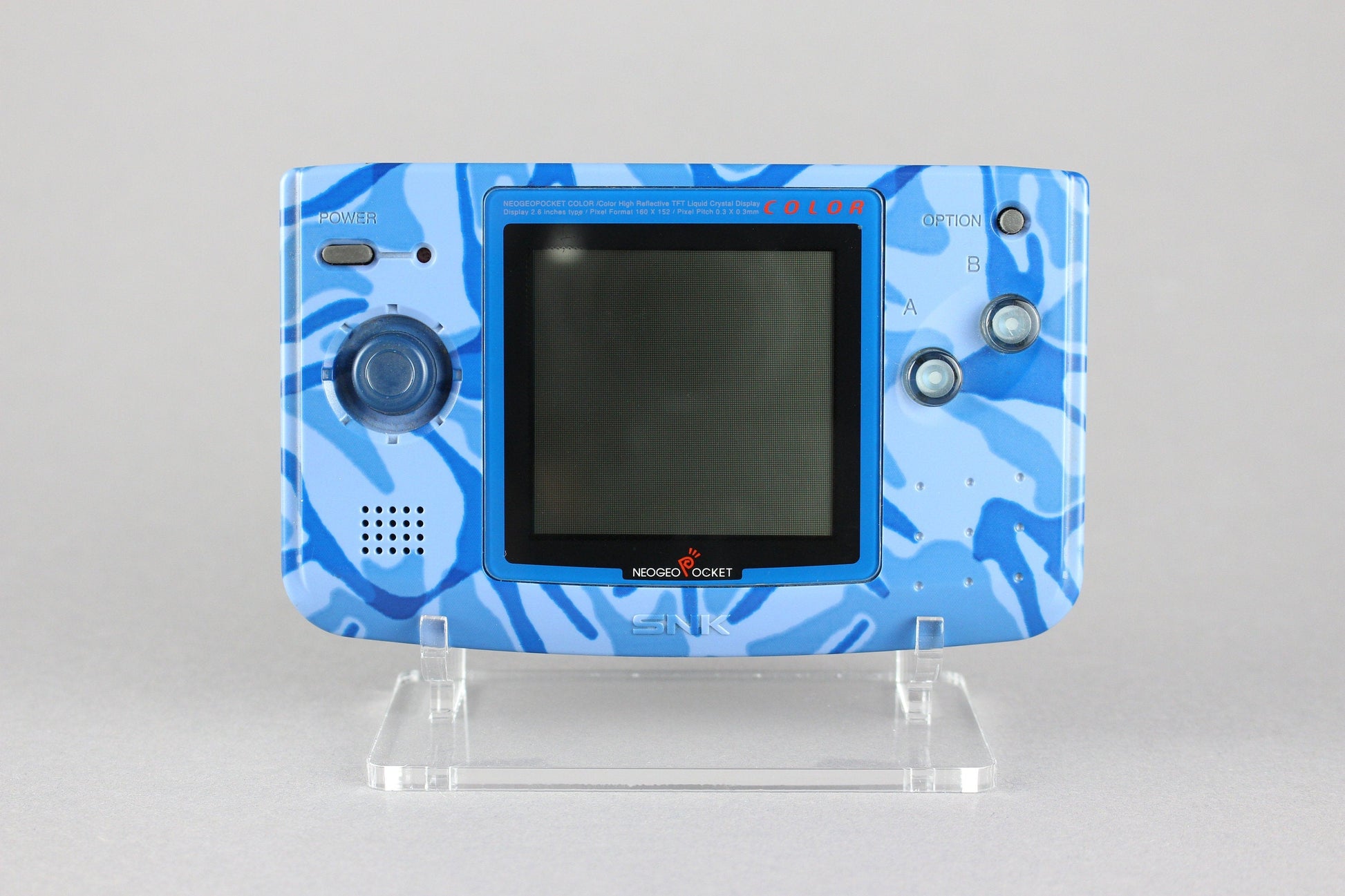 Acryl Aufsteller, Displayständer für Neo Geo Pocket Color Fat