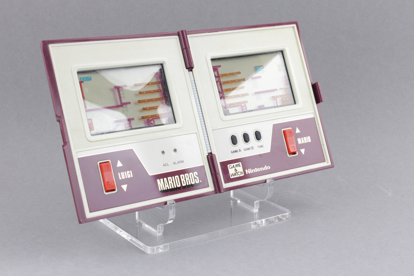 Acryl Aufsteller, Displayständer für Nintendo Game & Watch: Multi-Screen Vertical