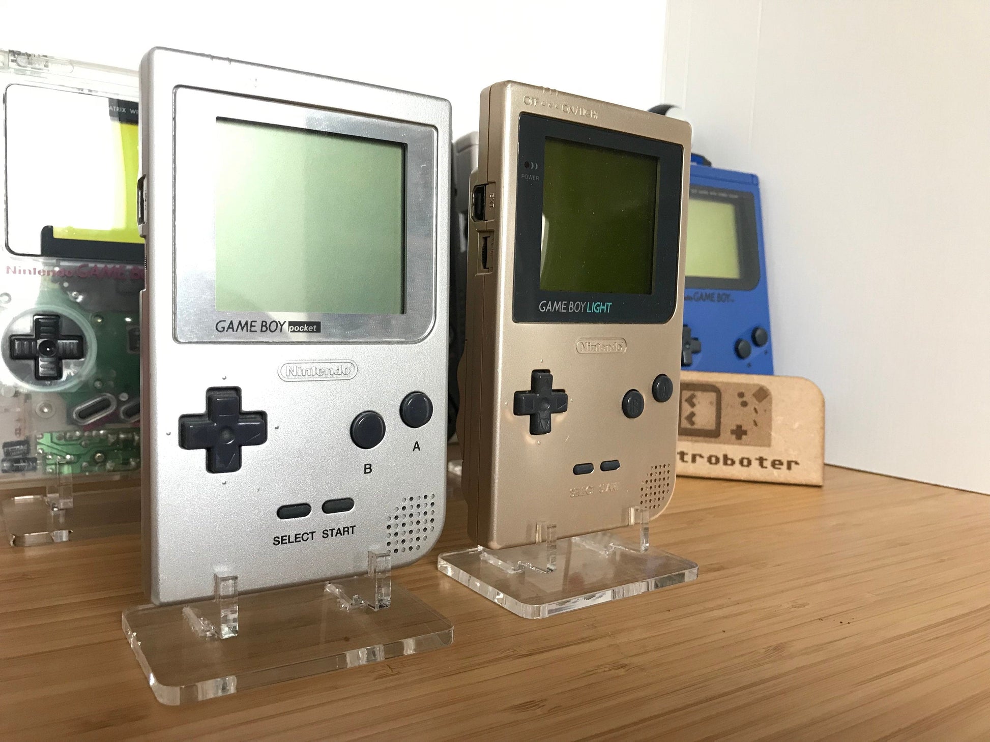 Acryl Aufsteller, Displayständer für Nintendo Gameboy Pocket & Light