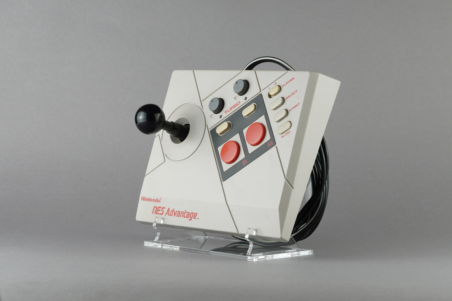 Acryl Aufsteller, Displayständer für Nintendo NES Advantage Arcade Controller