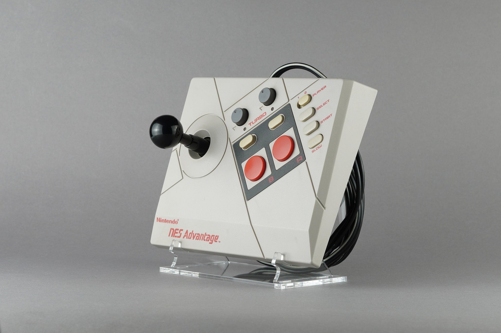 Acryl Aufsteller, Displayständer für Nintendo NES Advantage Arcade Controller
