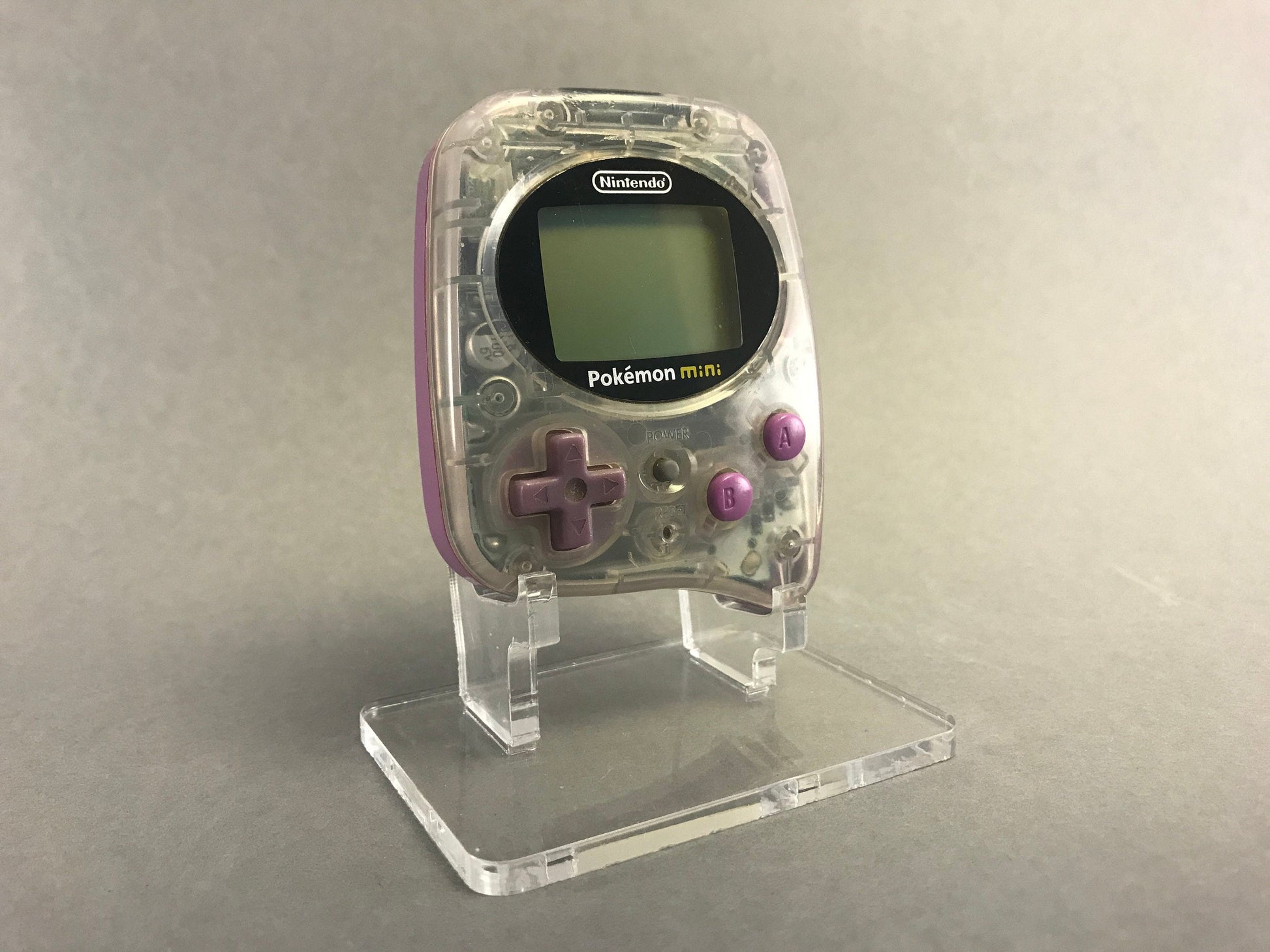 Acryl Aufsteller, Displayständer für Nintendo Pokemon Mini