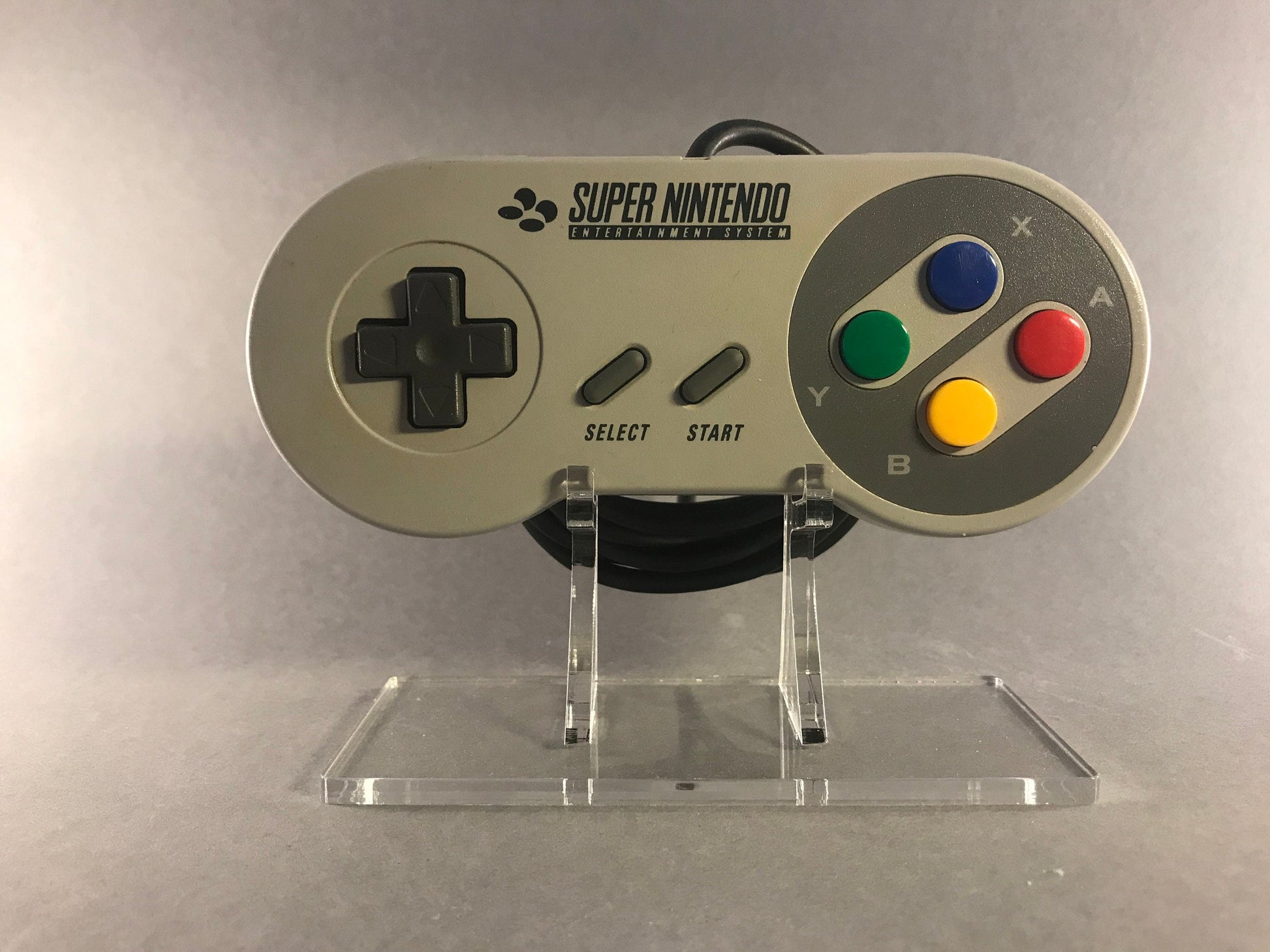 Acryl Aufsteller, Displayständer für Nintendo SNES Super Nintendo Enternainment System Controller