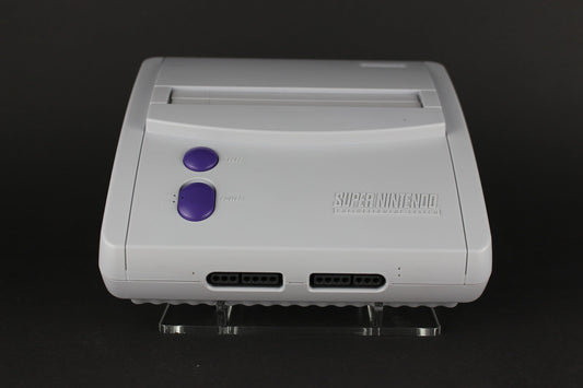 Acryl Aufsteller, Displayständer für Super Nintendo SNES Jr.