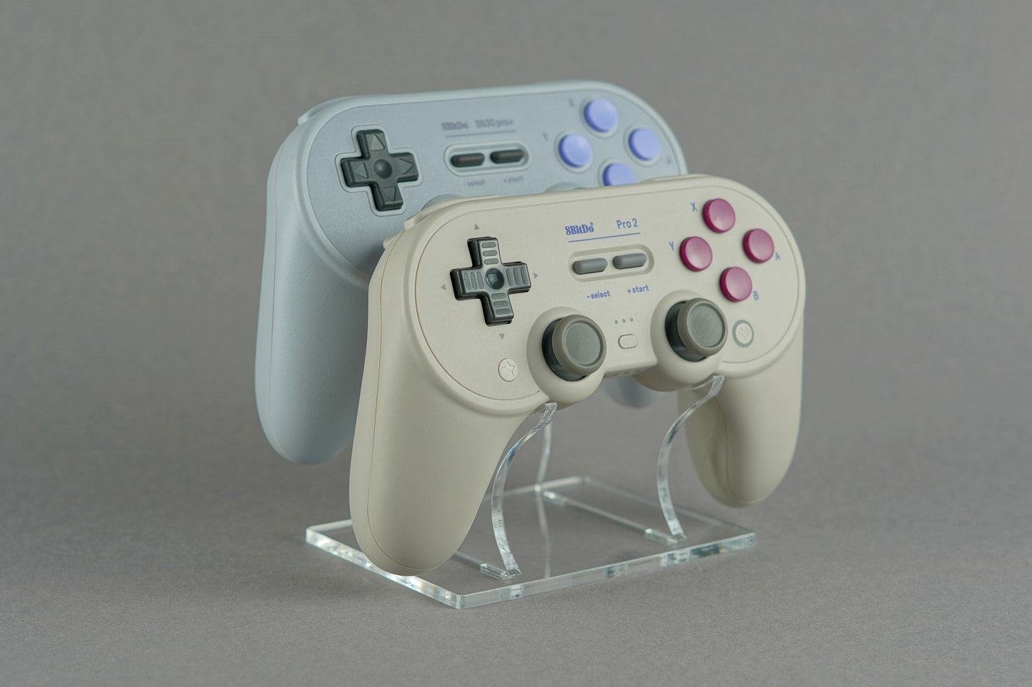 Acryl Duo Aufsteller, Displayständer für 8bitdo Pro 2 und SN30 Pro+ Controller