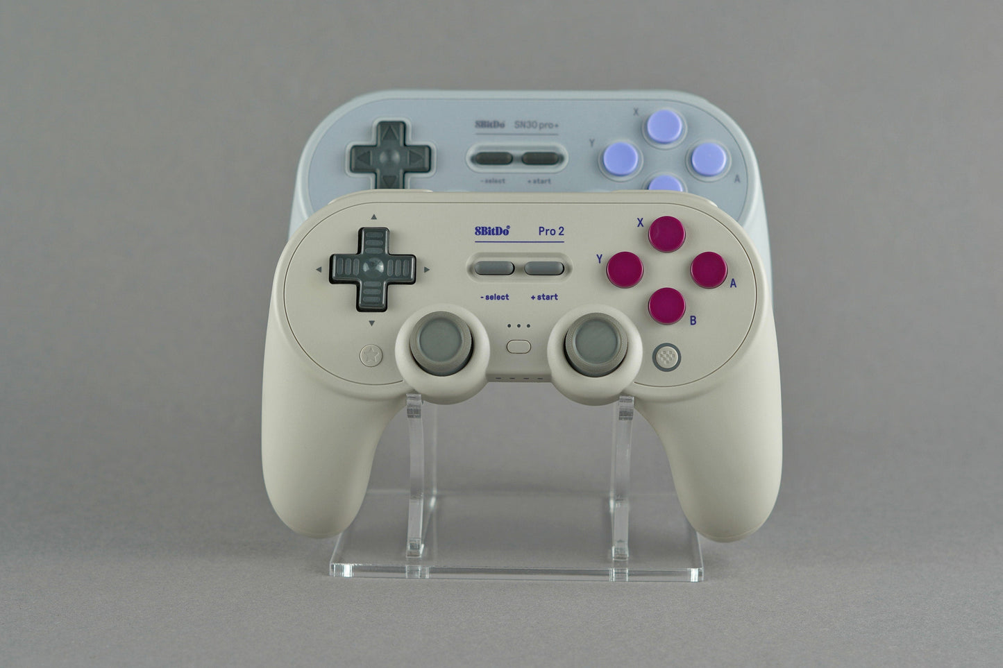 Acryl Duo Aufsteller, Displayständer für 8bitdo Pro 2 und SN30 Pro+ Controller