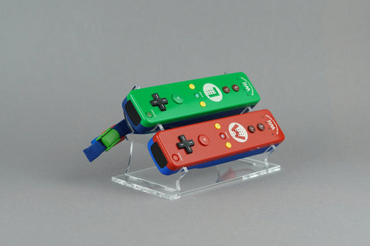 Acryl Duo Aufsteller, Displayständer für Nintendo Wii WiiU Remote WiiMote Controller